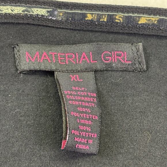 Material Girl Zip Corset Bustier Sleeveless High Low Dress Floral Chiffon XL - Picture 3 of 10